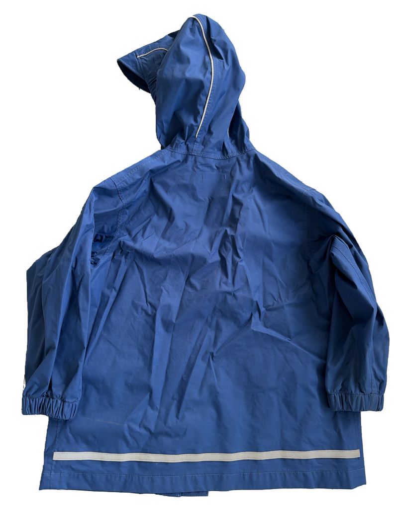 Royal blue raincoat — Back