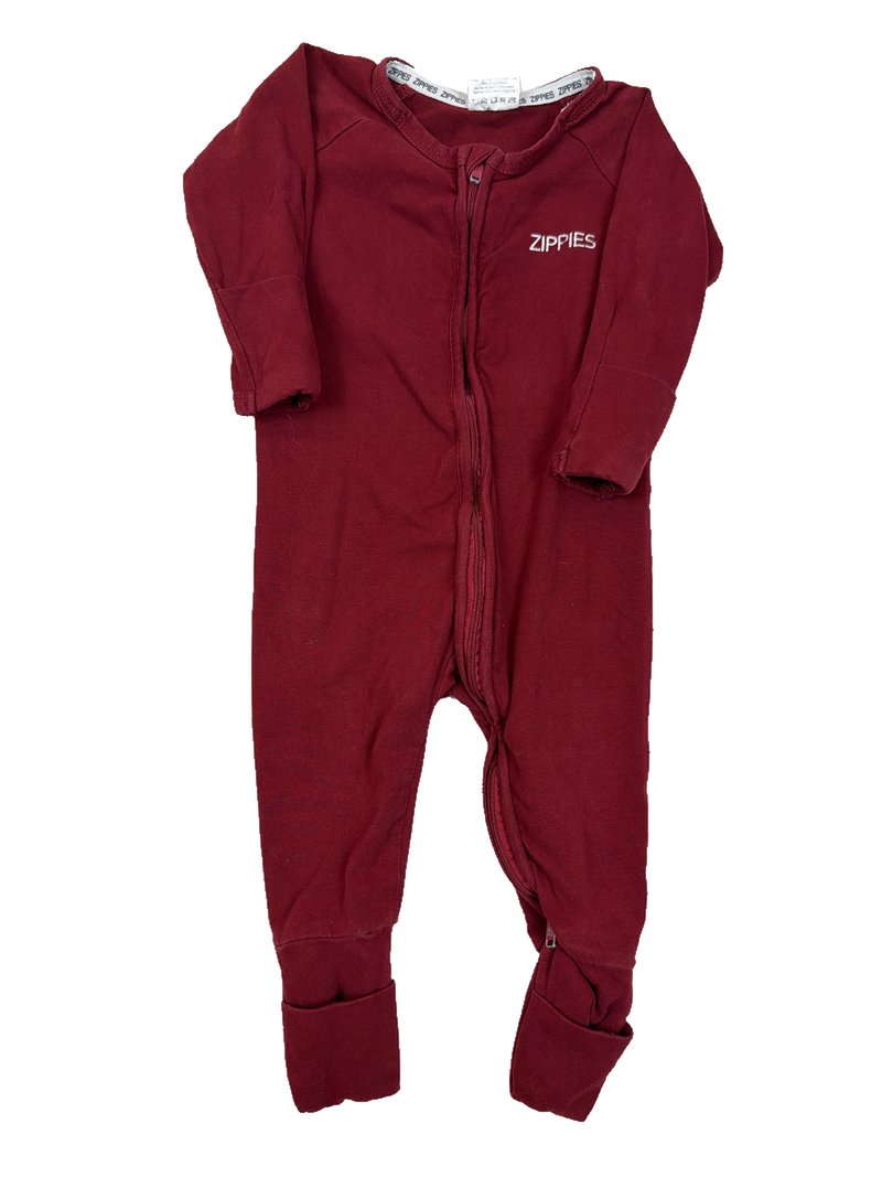 Red West Coast Zippies sleeper — Front