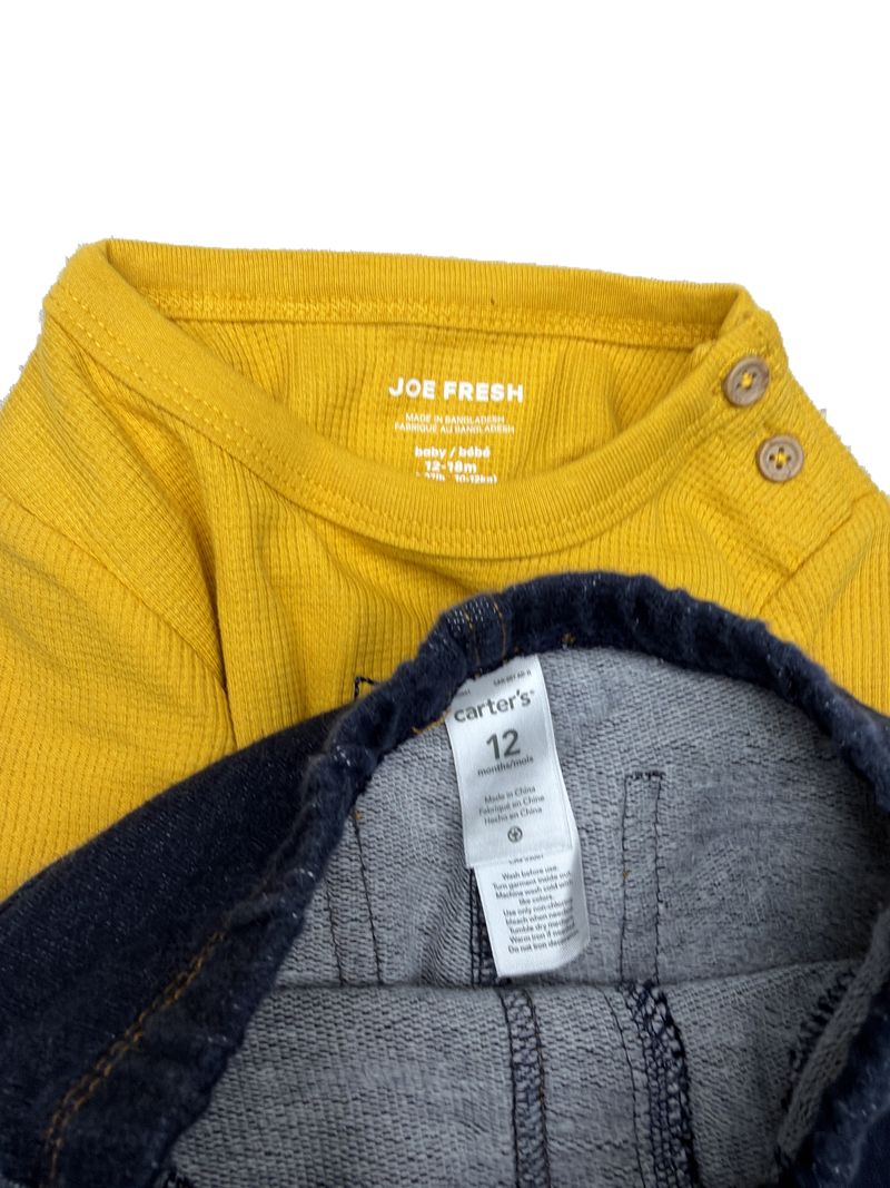 Long-sleeved bodysuit and pants — Tag / detail